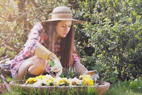 Seasonal garden maintenance by professionals
